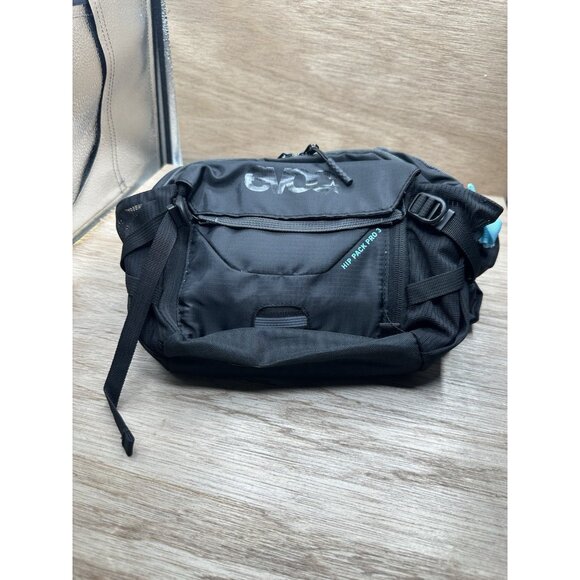 EVOC Hip Pack Pro 3 with 1.5L Hydration Bladder - Black Gray Blue - Picture 1 of 2